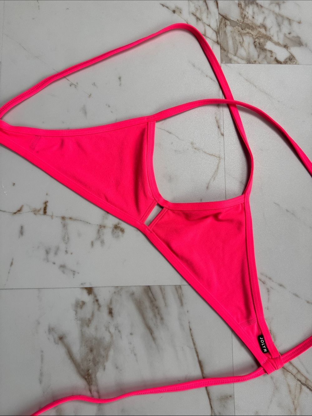 JOLYN Women's Pink Vent Bikini Top Sz S Surf beach sporty paddleboard workout